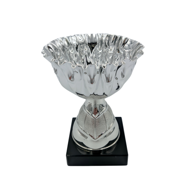 Slv pokal med blgekant 14cm eller 16cm