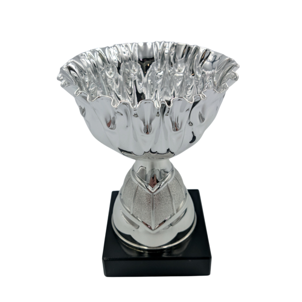 Slv pokal med blgekant 14cm eller 16cm