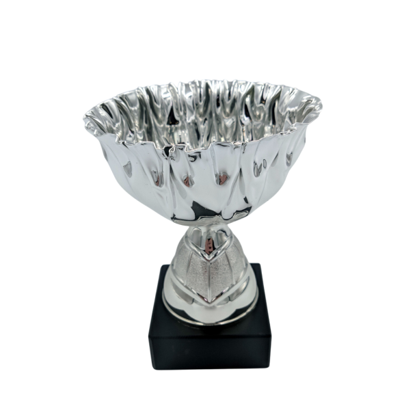 Slv pokal med blgekant 14cm eller 16cm