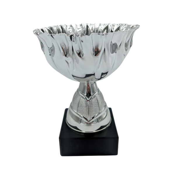 Slv pokal med blgekant 14cm eller 16cm