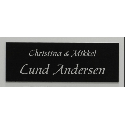 Sort skilt med slvgr tekst