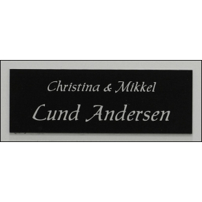 Sort skilt med slvgr tekst