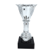 Tulipan pokal i s&oslash;lvlook til 2. plads  22 cm