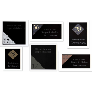 Eksklusive sorte skilte