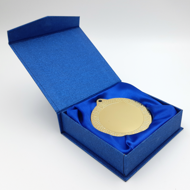 Eksklusiv Bl Gaveske til Medaljer  Passer til 50 og 70 mm