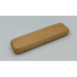 Enkelt kuglepen i rosentr med ske i massiv ahorn tr