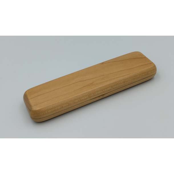 Enkelt kuglepen i rosentr med ske i massiv ahorn tr