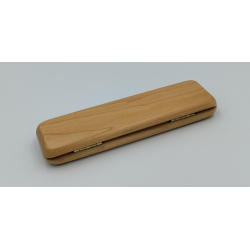 Enkelt kuglepen i rosentr med ske i massiv ahorn tr