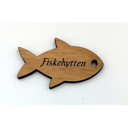 Fiske Trnglering med graveret tekst