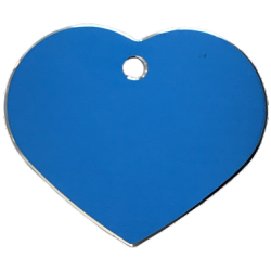 Hundetegn, Hjerte med relief kant, 32x38mm