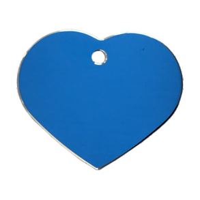 Hundetegn, Hjerte med relief kant, 32x38mm