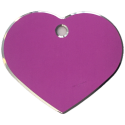 Hundetegn, Hjerte med relief kant, 32x38mm