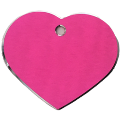 Hundetegn, Hjerte med relief kant, 32x38mm