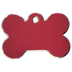 Hundetegn, Kdben med relieft kant, 26x39mm