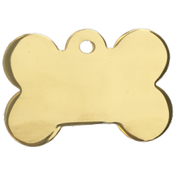 Hundetegn, Kdben med relieft kant, 26x39mm