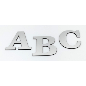 Bogstav til Husnummer ANTIK Aluminium look A-