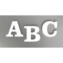 Bogstav til Husnummer ANTIK i Hvid - mini A-