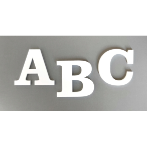 Bogstav til Husnummer ANTIK i Hvid - mini A-