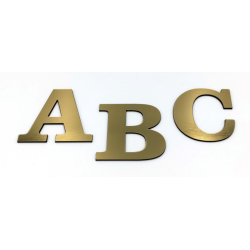 Bogstav til Husnummer ANTIK i Messing look - mini A-