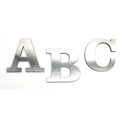 Bogstav til Husnummer ANTIK i let brstet Stl look - mini A-