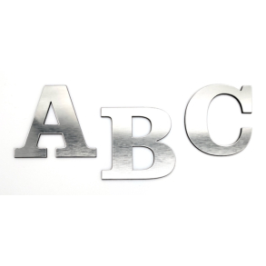 Bogstav til Husnummer ANTIK i let brstet Stl look - mini A-