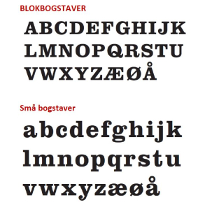 ANTIK Husbogstaver
