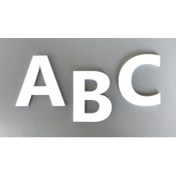 Bogstav til Husnummer MODERNE i hvid A-