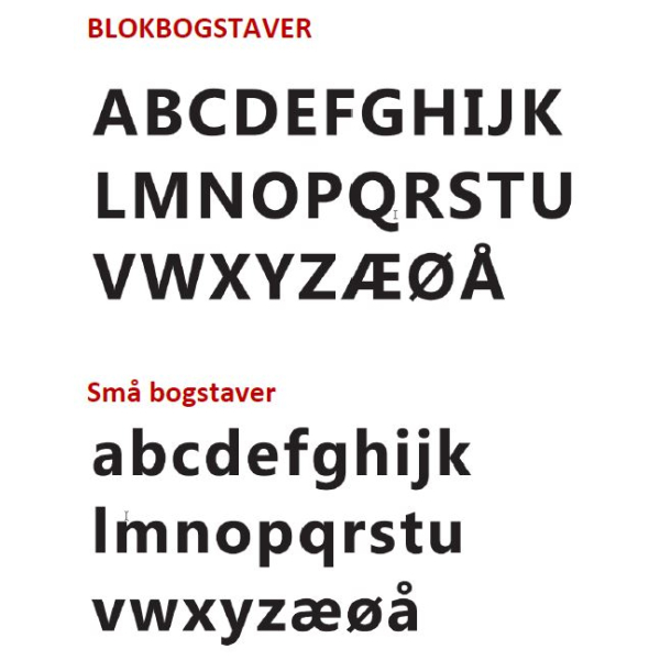 Bogstav til Husnummer MODERNE i Hvid - MINI A-