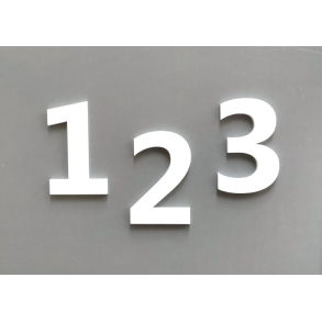 Husnummer MODERNE Hvid - MINI