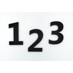 Husnummer MODERNE Mat Sort, 10-30cm
