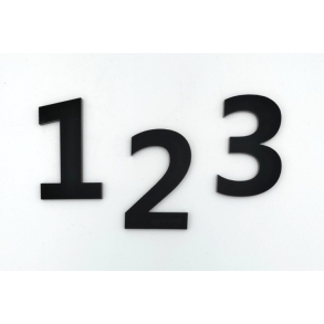 Husnummer MODERNE Mat Sort - MINI
