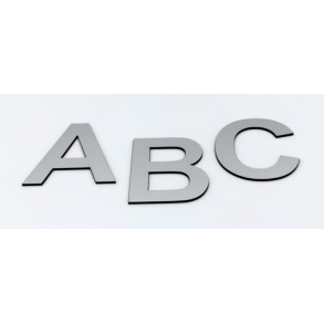 Bogstav til Husnummer i Aluminiums look - MINI A-
