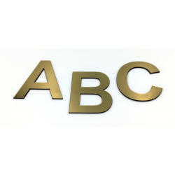 Bogstav til Husnummer i Messing look A-