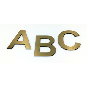 Bogstav til Husnummer i Messing look A-