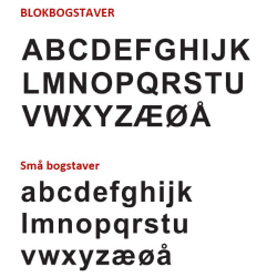 Bogstav til Husnummer i Stl look - MINI A-