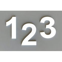 Husnummer Hvid - MINI