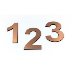 Husnummer kobber look