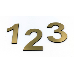 Husnummer Messing look