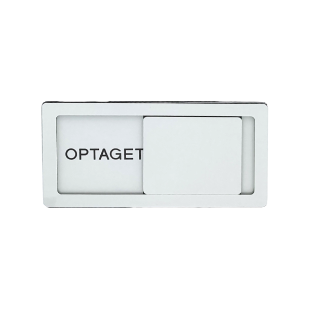 M�deskilt Optaget/Fri med skyder, 50mm x 100 mm