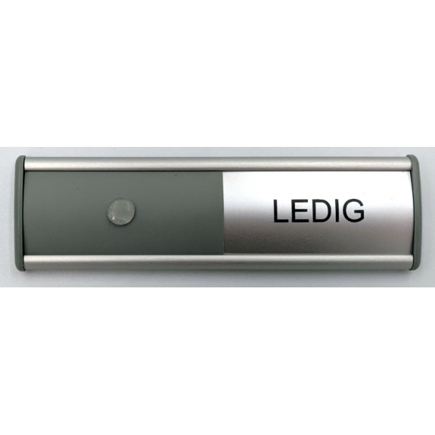 Alu-Sign Optaget-Ledig M�deskilt Mini, 30 mm x 105 mm