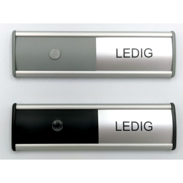 Alu-Sign Optaget-Ledig M�deskilt Mini, 30 mm x 105 mm