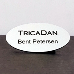 Navneskilt Aluminium look