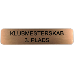 Sokkelskilt 15 x 65 mm- Guld - Slv - Bronze