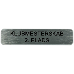 Sokkelskilt 15 x 65 mm- Guld - Slv - Bronze