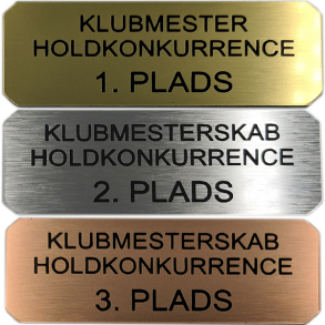 Sokkelskilt 25 x 65 mm- Guld - Slv - Bronze