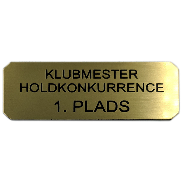 Sokkelskilt 25 x 65 mm- Guld - Slv - Bronze Guld look