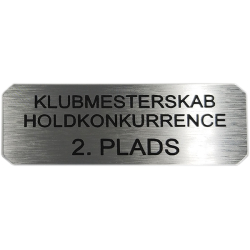 Sokkelskilt 25 x 65 mm- Guld - Slv - Bronze
