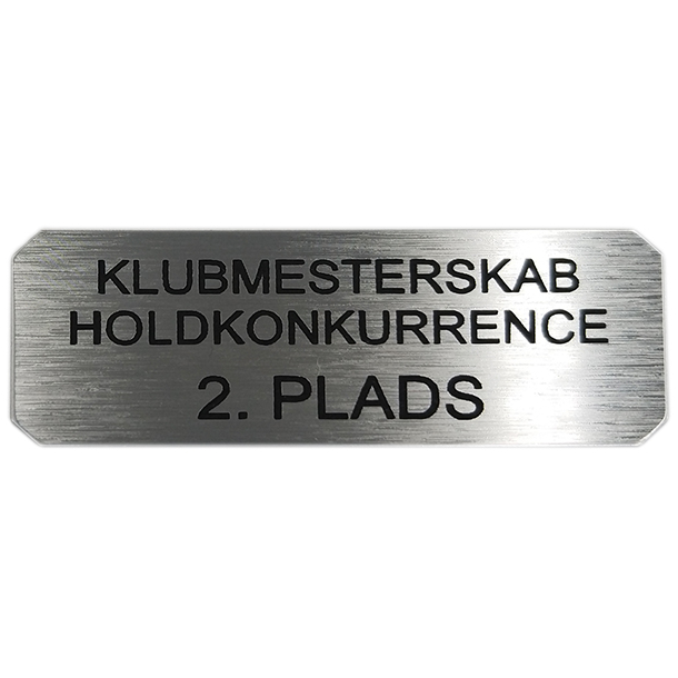 Sokkelskilt 25 x 65 mm- Guld - Slv - Bronze Slv look