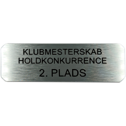 Sokkelskilt 25 x 75 mm- Guld - Slv - Bronze