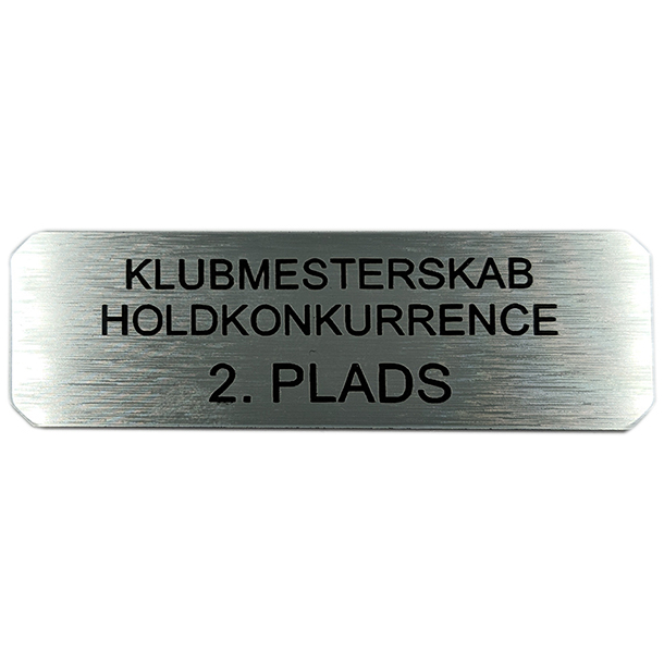 Sokkelskilt 25 x 75 mm- Guld - Slv - Bronze Slv look